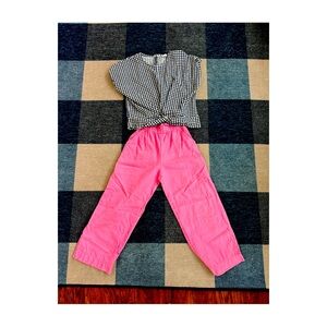 Zara girl top and pants set size 10